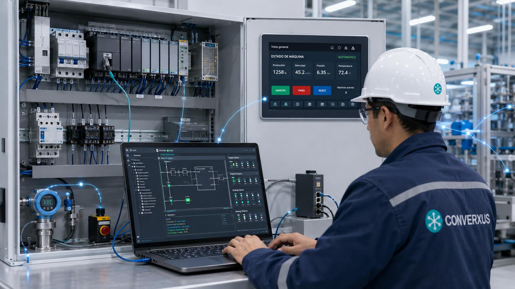 Aplikasi monitoring PLC dalam sistem otomasi industri